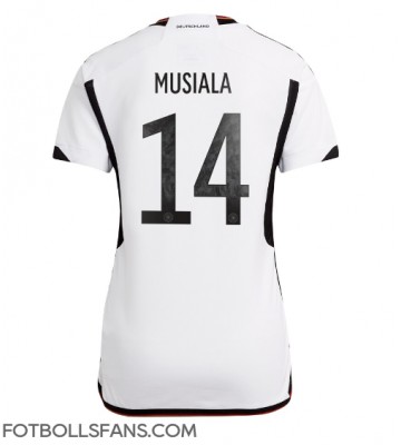 Tyskland Jamal Musiala #14 Replika Hemmatröja Damer VM 2022 Kortärmad